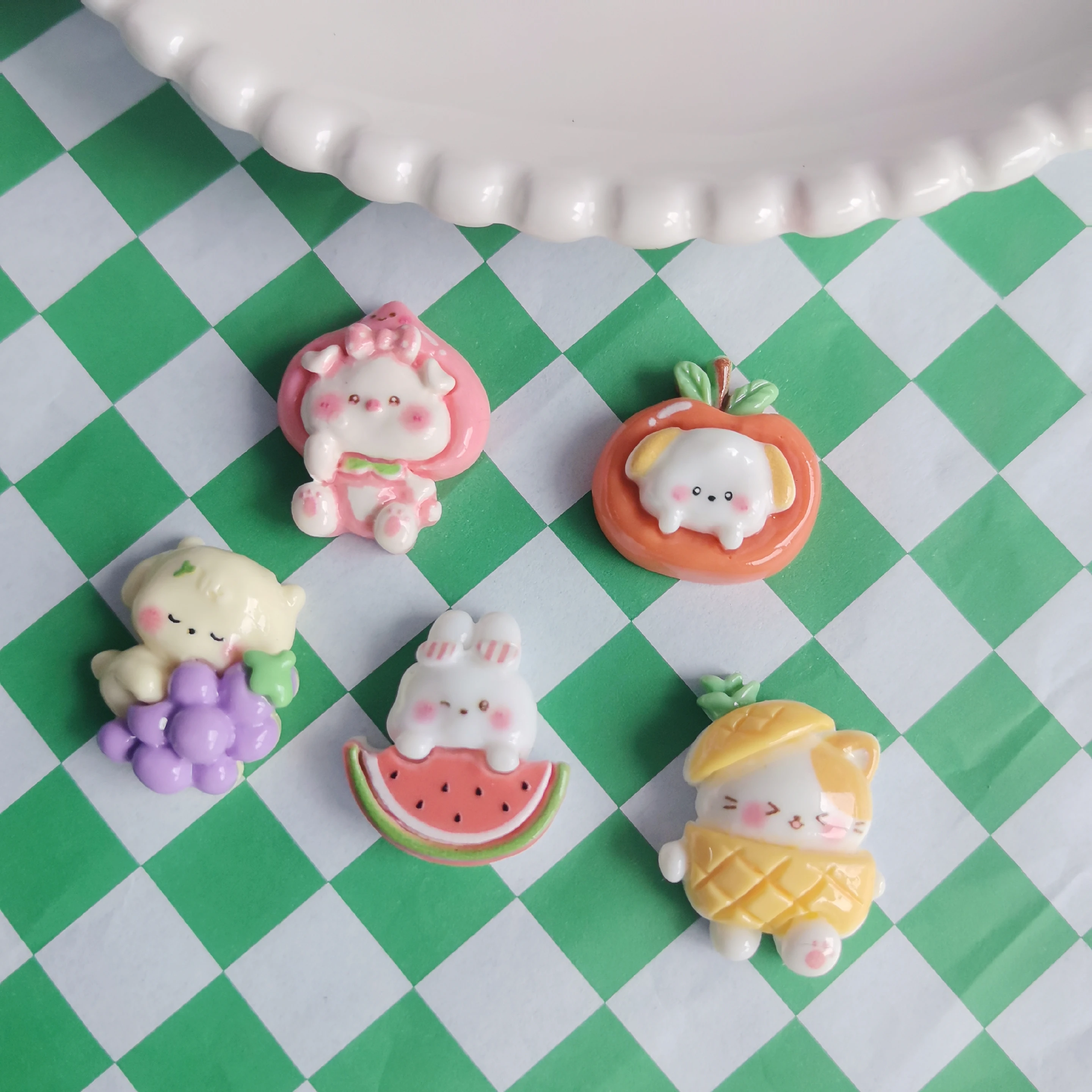 

Кабошоны из смолы с плоской задней частью и фруктами, нашивка для скрапбукинга, чехол для телефона «сделай сам», детали деко