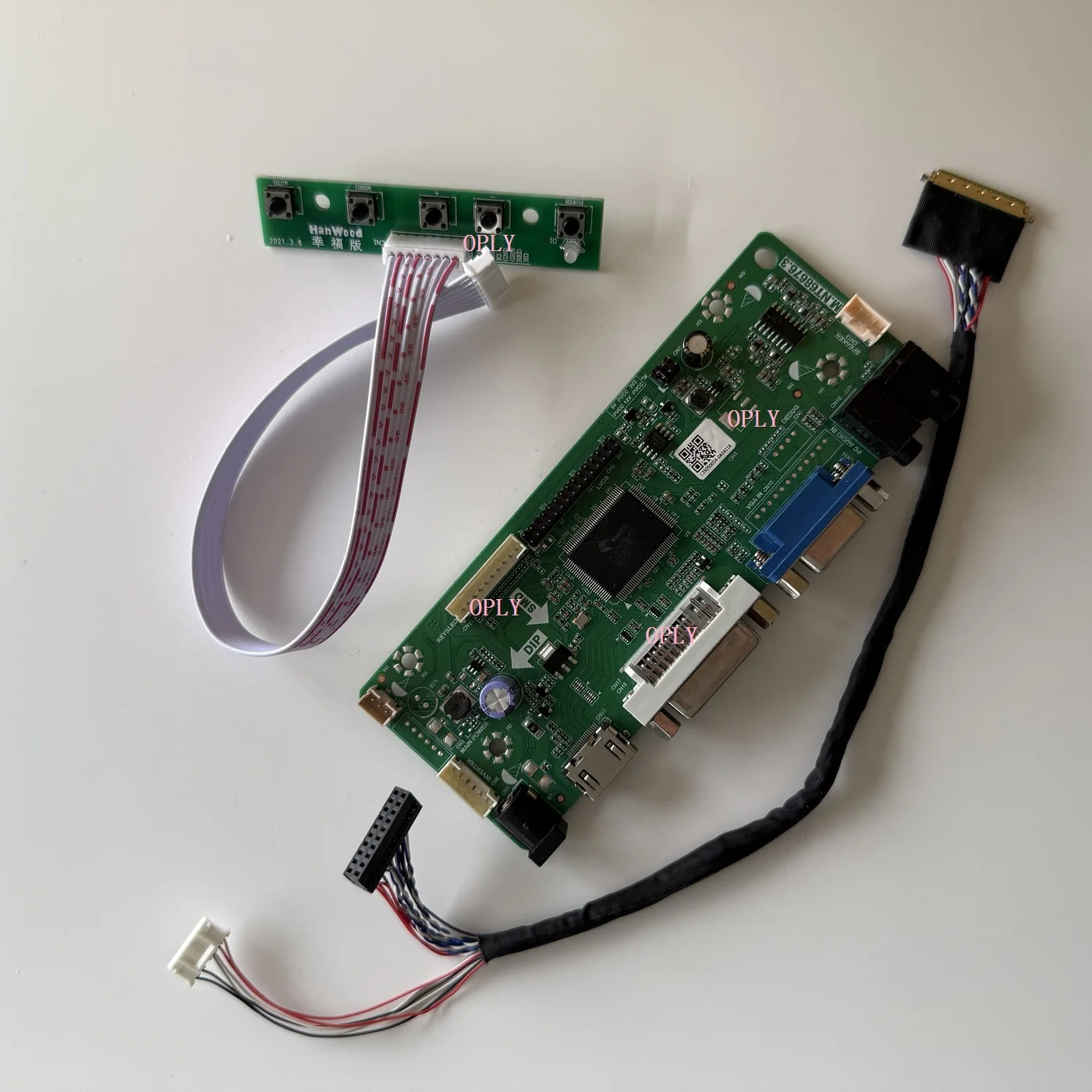 

M.NT68676 HDMI-compatible DVI VGA Controller board kit for LTN140AT16 LTN140AT07 LTN140AT07-H01 1366X768 LED Screen monitor 14"