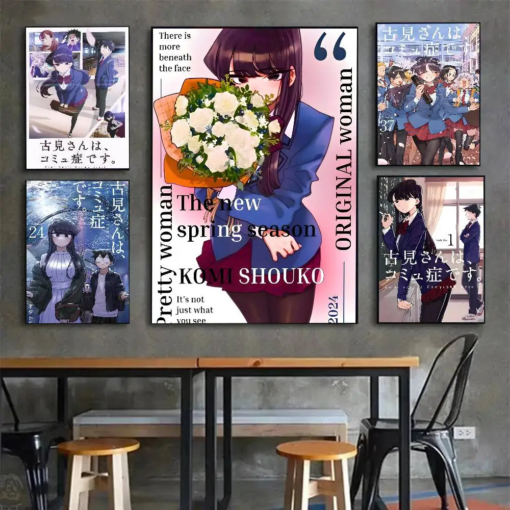 Pop-Anime Komi Can Not Communicate-K Poster Canvas painting poster with prints Home bedroom living room decoration gift - view 3
