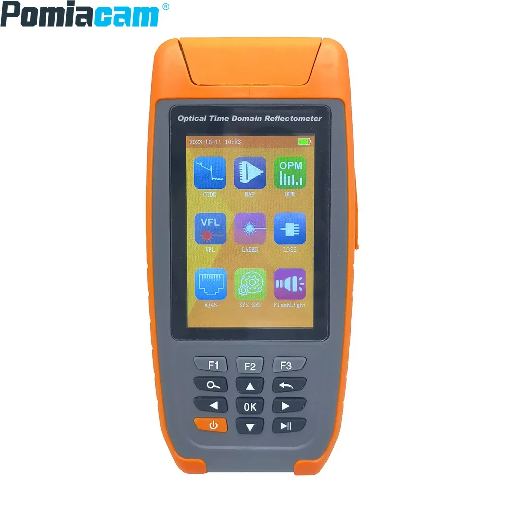 

TM180 OTDR Breakpoint Obstacle Finder Optical Cable Detection FC、SC/PC Optical Time Domain Reflectometer Fiber Optic Tester