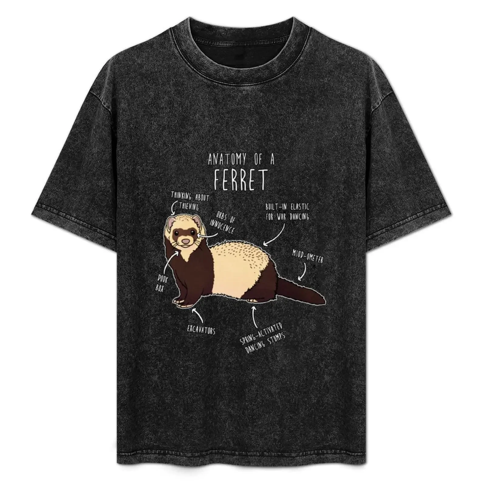 

Anatomy of a Ferret T-Shirt Blouse plain gifts for boyfriend men tshirt