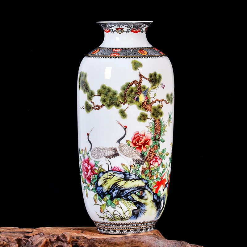 Jingdezhen Ceramic Vase Vintage Chinese Style Animal Vase Fine Smooth Surface Home Decoration Furnishing Articles