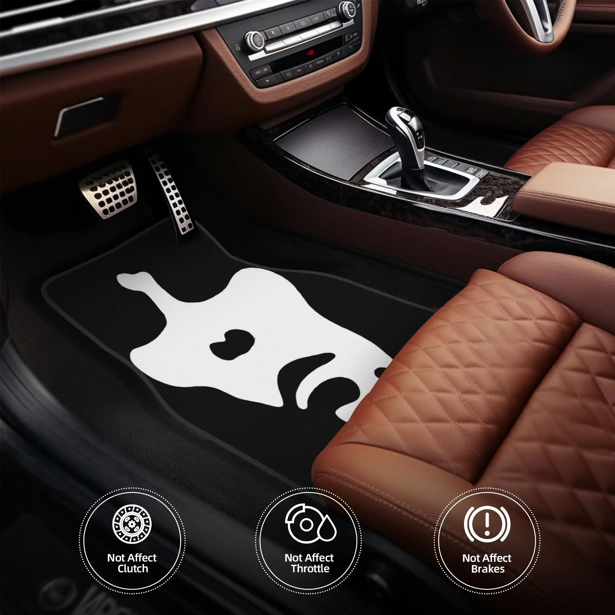 4pcs Best Seller Of English Rock Car Floor Mats, Durable, Fit For Cars, Ideal Gift, Vehicle Interior Mats, Playful Design, Durab