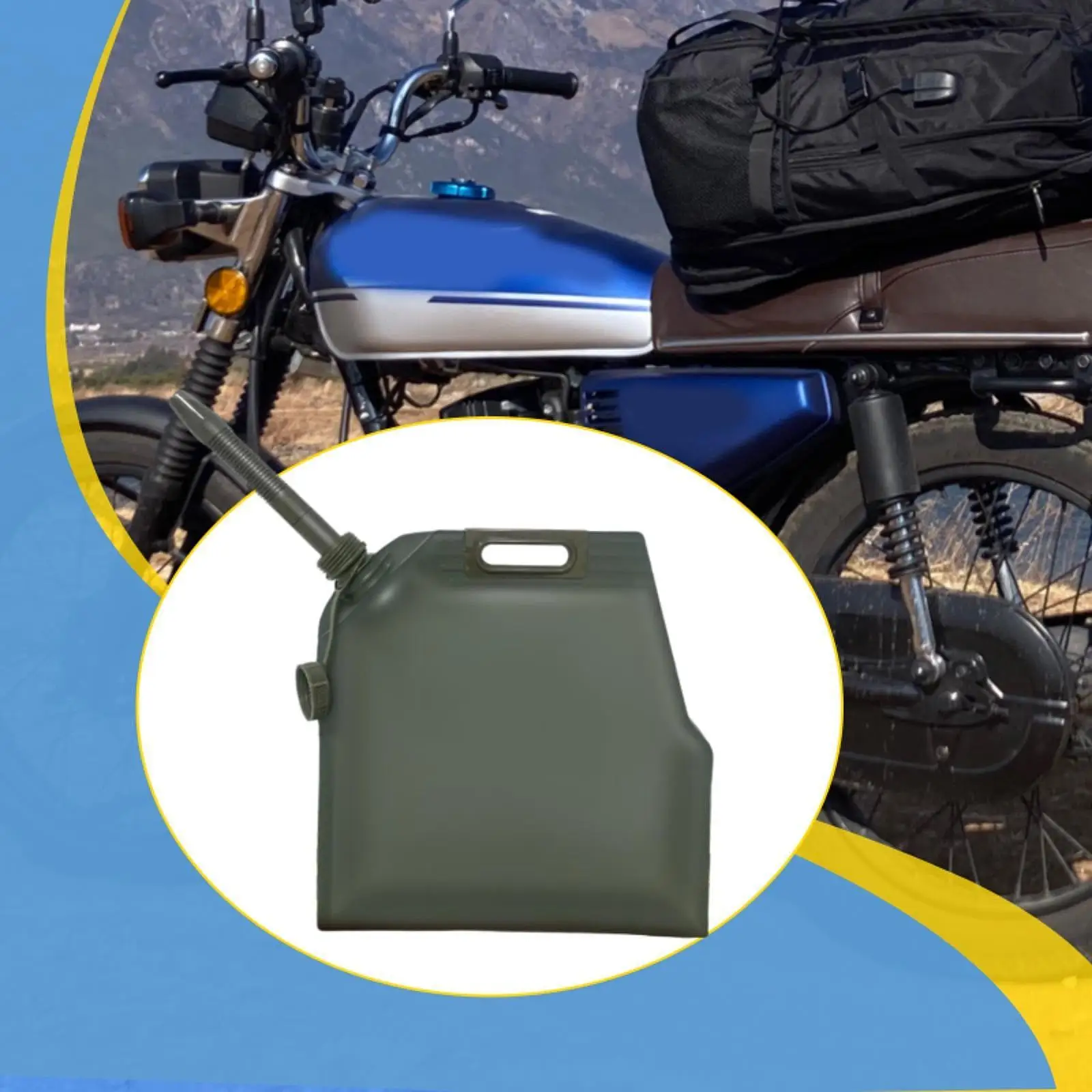 

Soft Oil Bag with Handle Sturdy Replacement Folding Easy to Carry Fuel Container Carrier Fuel Tank for RV Vehicle Car