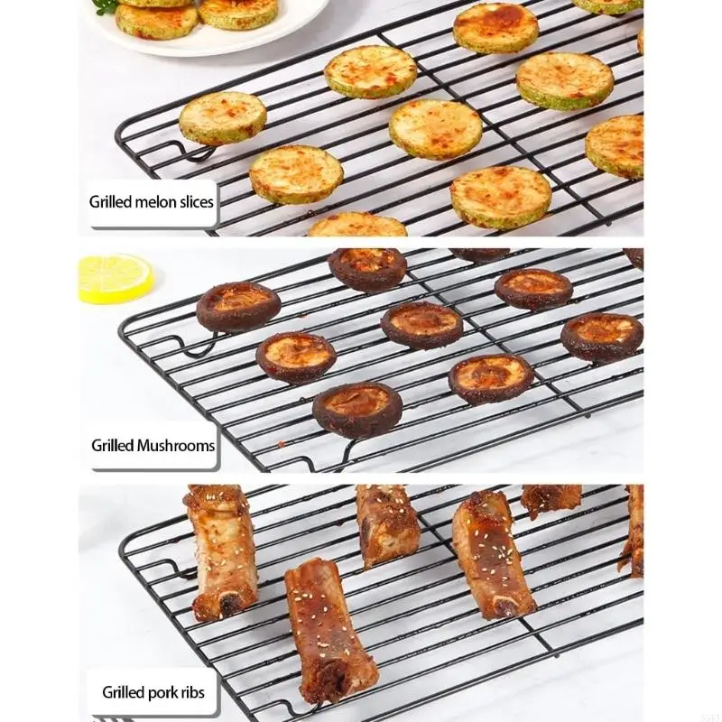 Heavy Duty Roasting Pan 15Inch Carbon Steel Baking Tray with V-Shape Grill Roasting Rack Turkey Roaster Pan for Cooking 55KF