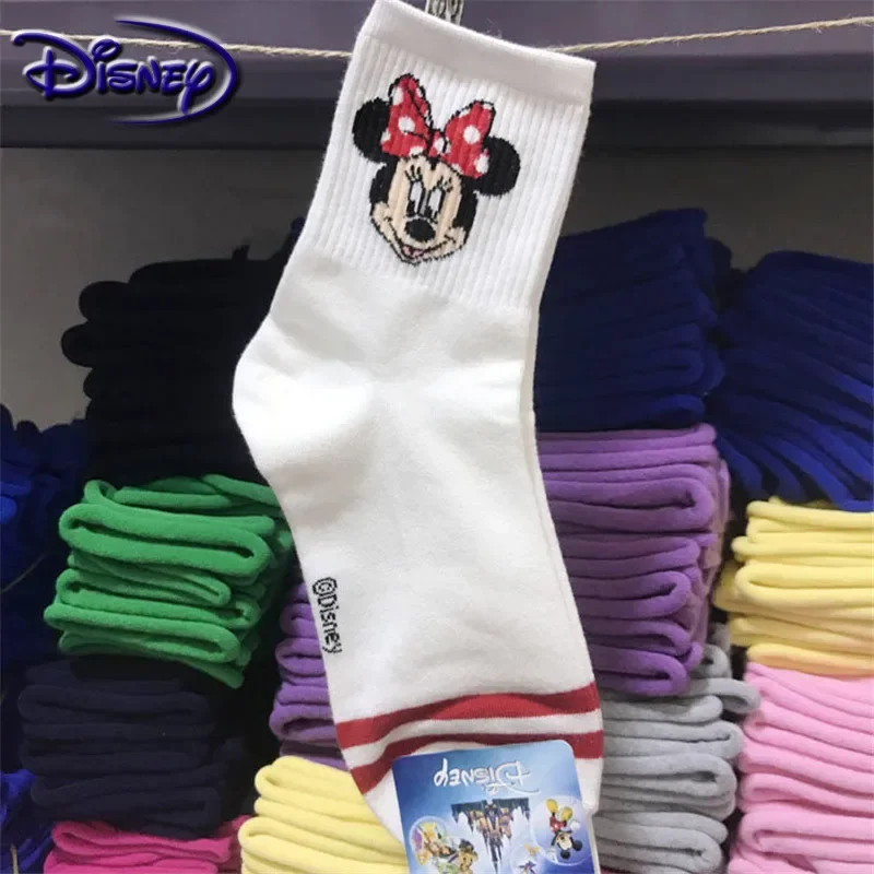 Disney 1pair Woman Sock cute Mickey cartoon cotton socks new design boat socks casual soft socks