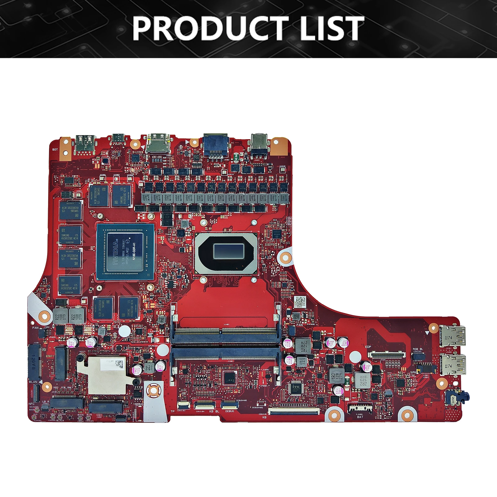 Placa-mãe para asus rog strix cicatriz 17 g732 g532 g532lxs gl732lxs g732lx placa-mãe do portátil i5 i7 i9 10th gen RTX2080-V8G