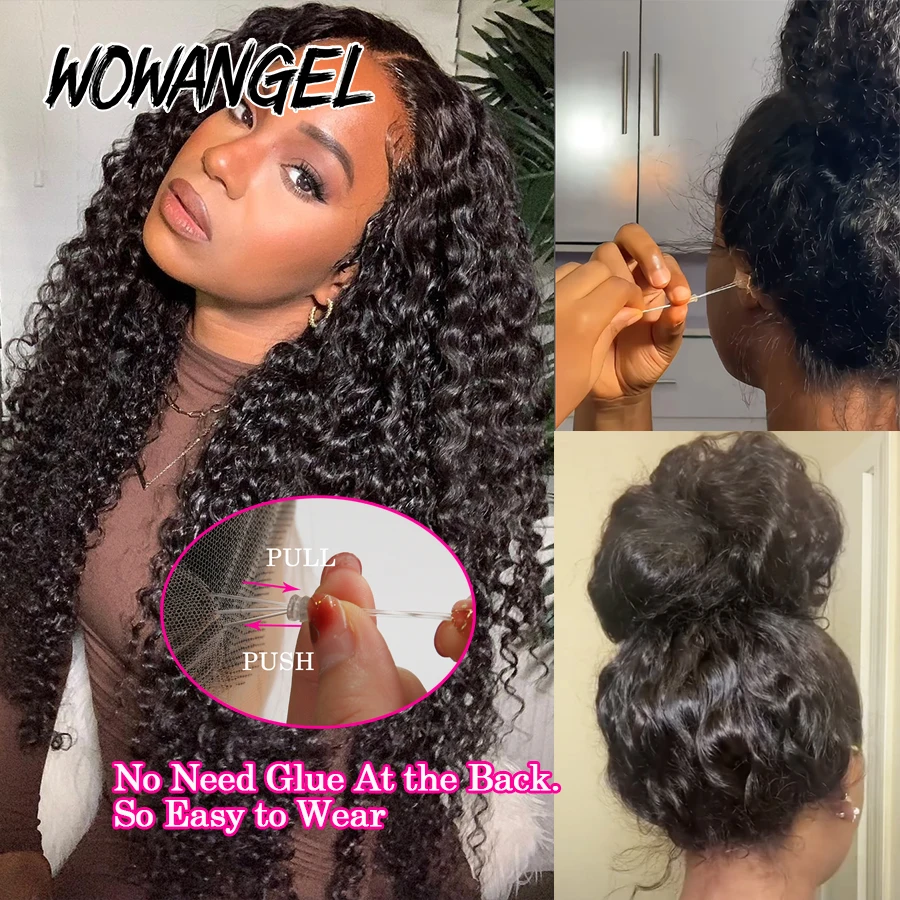 30in invisi cordão 360 hd frente do laço onda de água peruca sem cola perucas de cabelo humano completo do laço alça escondida remy cabelo brasileiro