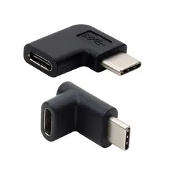 90 Degree Right Angle USB 3.1 Type C Male to Female USB-C Converter Adapter for Smart Phone for Samsung S9 S8 Note 9