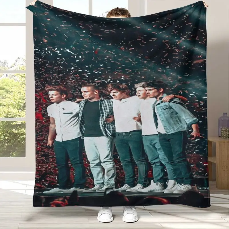 1D One D-Direction Boy Band Soft Flannel Blanket,Cozy Warm Throw Blanket for Bed,Sofa,Living Room,Picnic,Camping,Home Decor,Gift