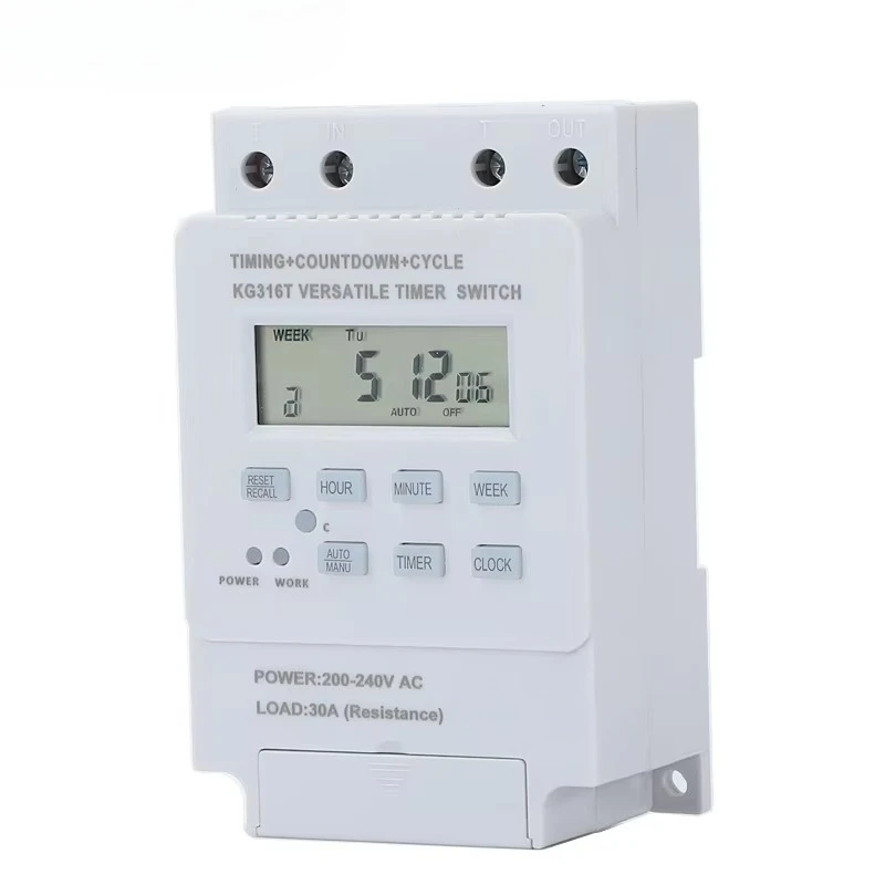 KG316T 220V Timing Switch Time Control Switch Microcomputer Automatic Street Light Billboard Time Controller