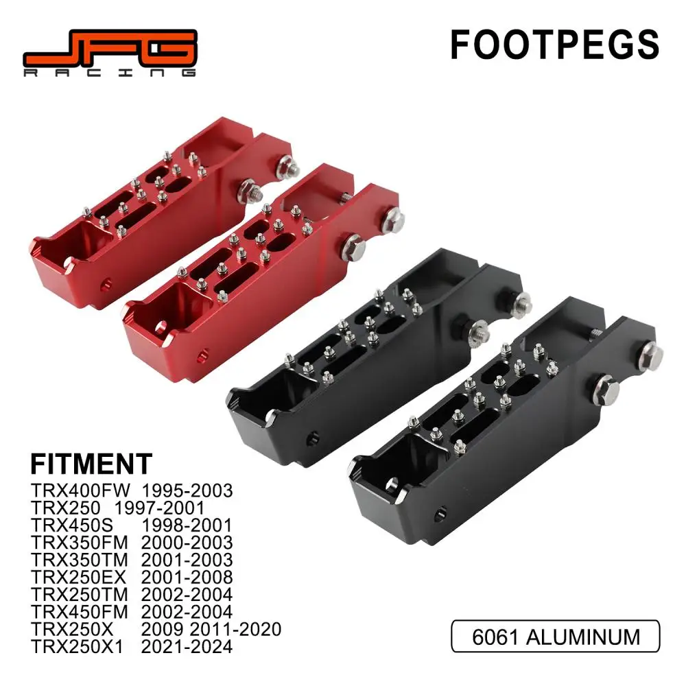 

ATV Accessories Foot Pegs Footrest Feet Rests Footpeg Pedal For Honda TRX250 TRX250X TRX150S 350FM 350TM 250EX 250TM 400FW 450FM