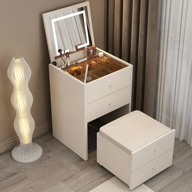 

Modern White Dressing Table Bedroom Drawer Nordic Luxury Dressing Table Storage Mirror Coiffeuse De Chambre Home Furniture