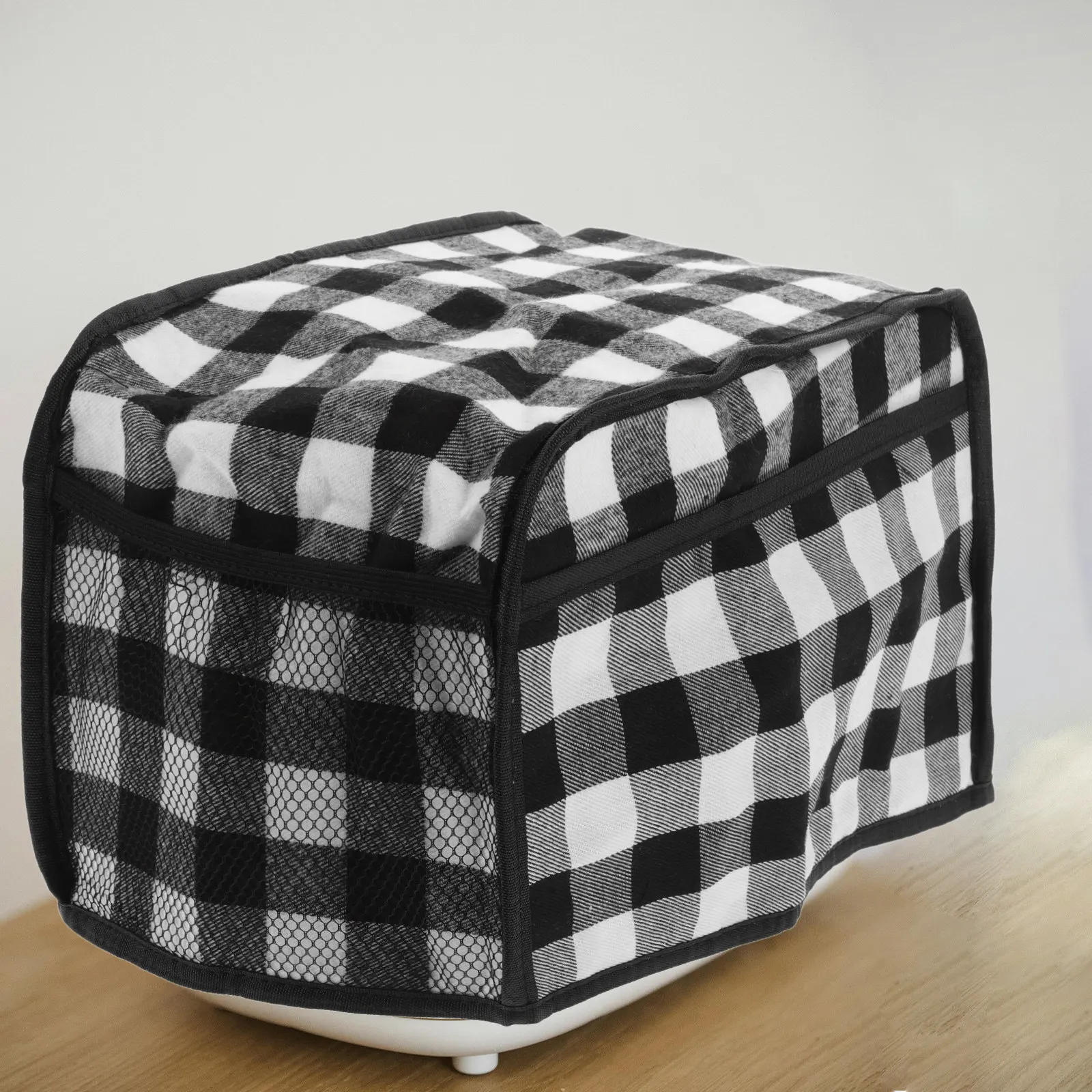 Checked Bread Maker Cover Dustproof Cotton Bread Machine Protector Kitchen Appliance Cover Toaster Protective Case Washable