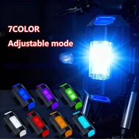 Luz estroboscópica para Dron y motocicleta, Mini LED USB de 7 colores, anticolisión, para bicicleta, avión, vuelo nocturno, luz de señal de advertencia intermitente