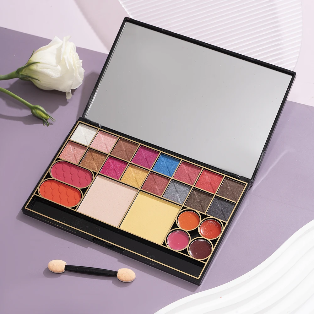 24-Farben-Lidschatten-Palette Perl glanz matte Acryl transparente Lidschatten-Kosmetik langlebige Schönheits kosmetik für Frauen