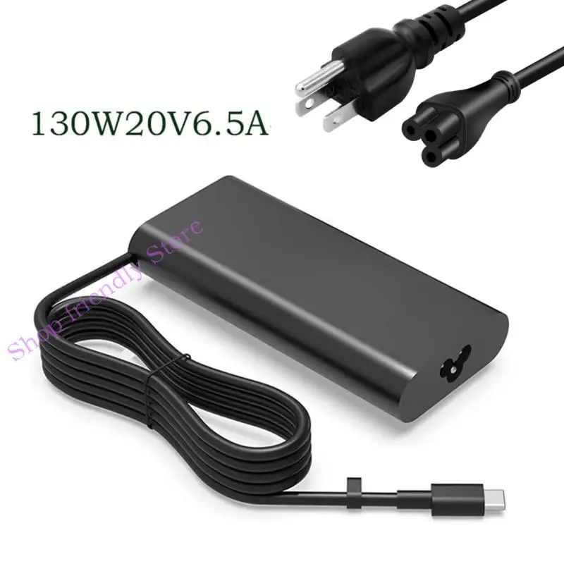 

594A 130W 20V 6.5A-TYPE-C Power Adapter for XPS 15 9575 9570 9500 Laptop Safety and Protect Computer Accessories