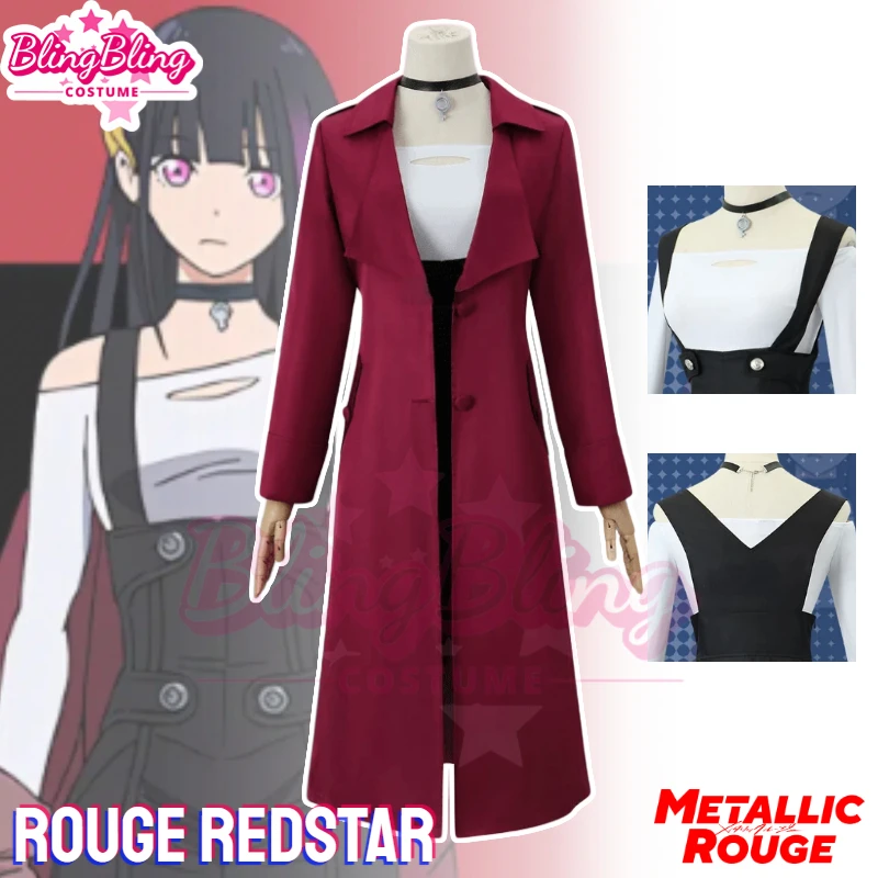 Metallic Rouge Rouge Redstar Cosplay Costume Anime Metallic Rouge Cosplay Nean Costume Redstar Cosplay Party Clothes