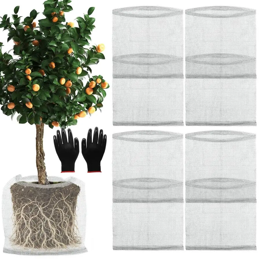 

Gallon Root Guard Gopher Baskets Proof Stainless Wire Steel Underground Barrier, Gophers Moles Voles Mesh Baskets Protect Plant