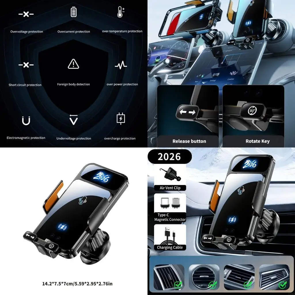 

Беспроводные автомобильные зарядные устройства, быстрая зарядка 15 Вт, автомобильные зарядные устройства с автоматическим для