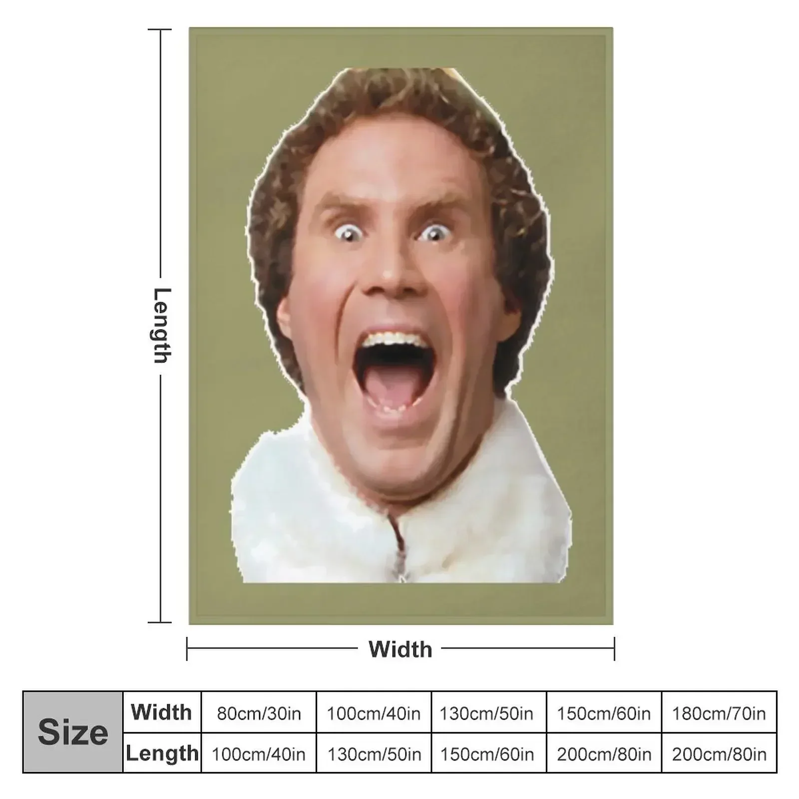 Buddy the Elf Throw Blanket Bed Fashionable Cute Soft Beds anime Blankets