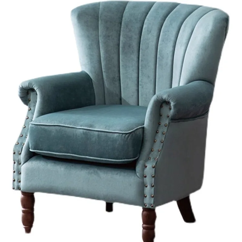 كرسي طعام للمقهى الأوروبي، أريكة قماشية لغرفة النوم، نادي الترفيه، كرسي النمر الأمريكي، غرفة المعيشة، فندق فردي قديم #1