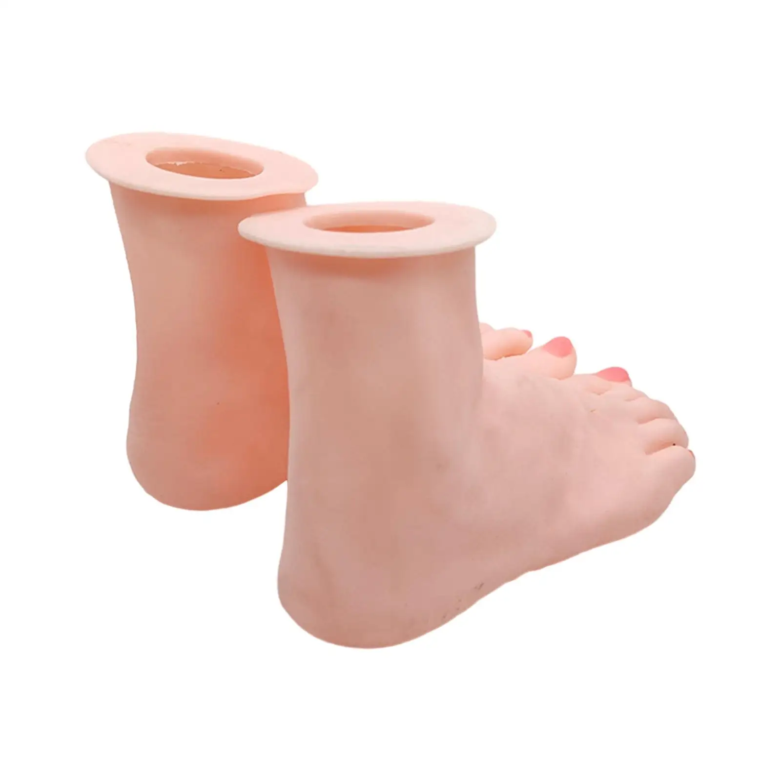 Foot Model Stand Women Mannequin Feet Display Sandals Shoes Sock Display for Short Stocking Retail Shop Ankle Bracelet Toe Rings