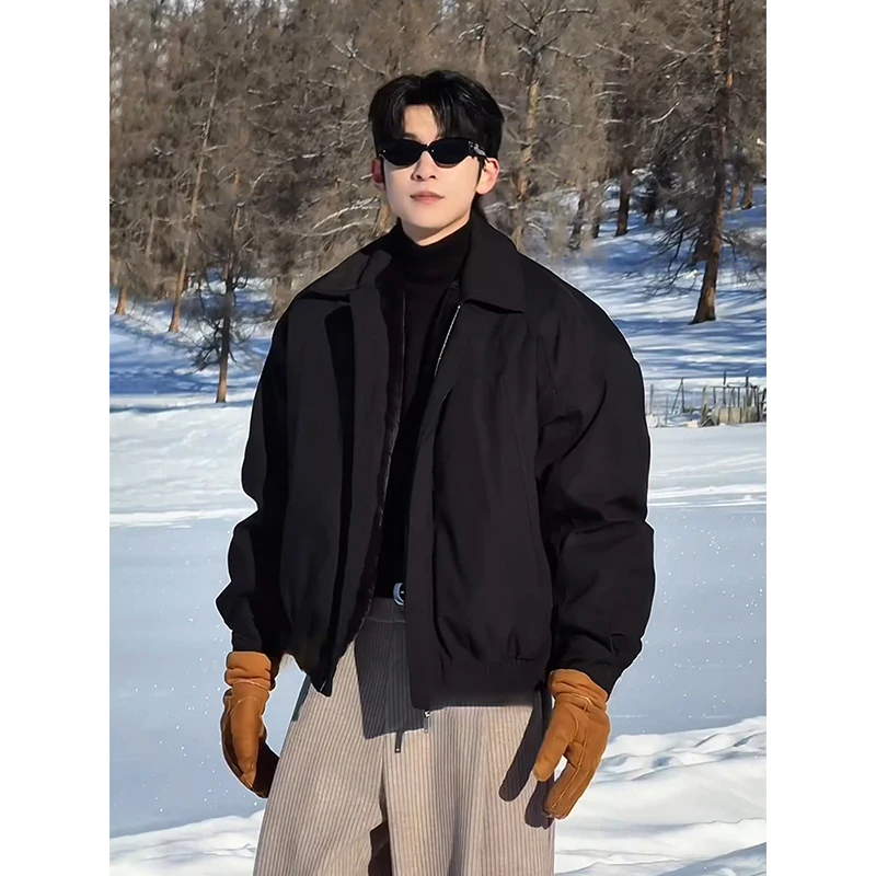 

Men's Waterproof Windproof Flight Jaet ort Sle Spring Autumn Bomber American Sle Polyester Fiber down Jaet