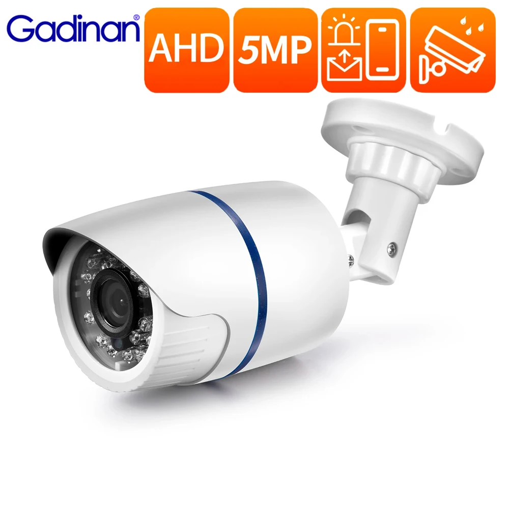 

Gadinan AHD Camera Security Surveillance Clear Night Vision Waterproof 720P 1080P 5MP CCTV Camera for Outdoor Street Indoor etc