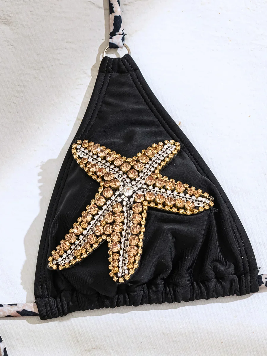 Micro Bikini 2025 Lage Taille Bandage Bikini Set Vrouwen Bloemen Gedrukt Sexy Bikini Braziliaanse Biquini Badmode Badpak Beachwear