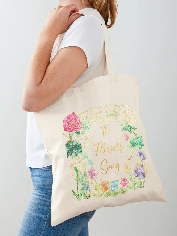 

FLOWERS SONG Tote Bag Eco bag canvas tote Cloth bag eco folding