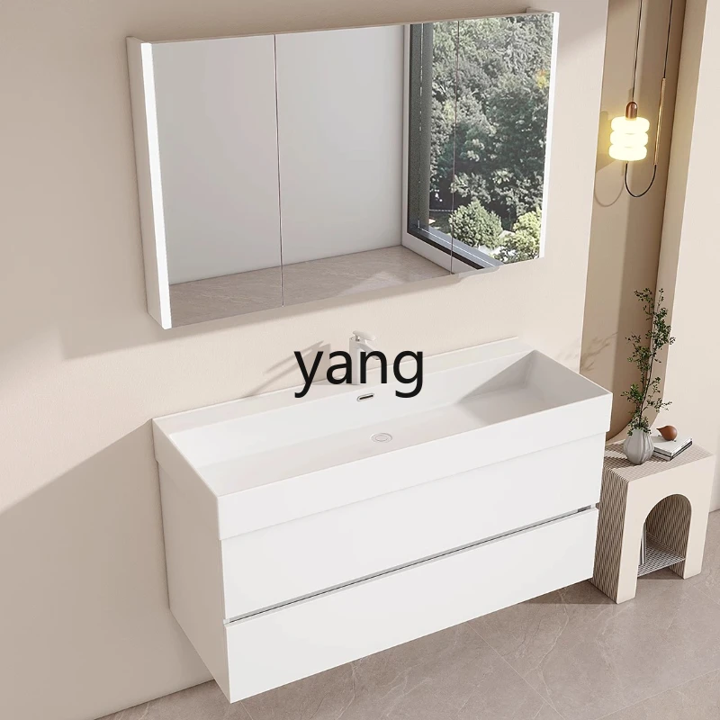 

LH ceramic integrated basin bathroom cabinet combination modern simple very narrow washbasin bathroom