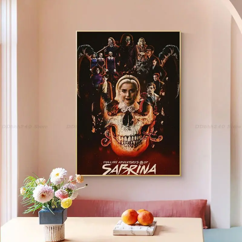 Chilling Adventures Of Sabrina DIY Poster Retro Kraft Paper Sticker DIY Room Bar Cafe Room Wall Decor