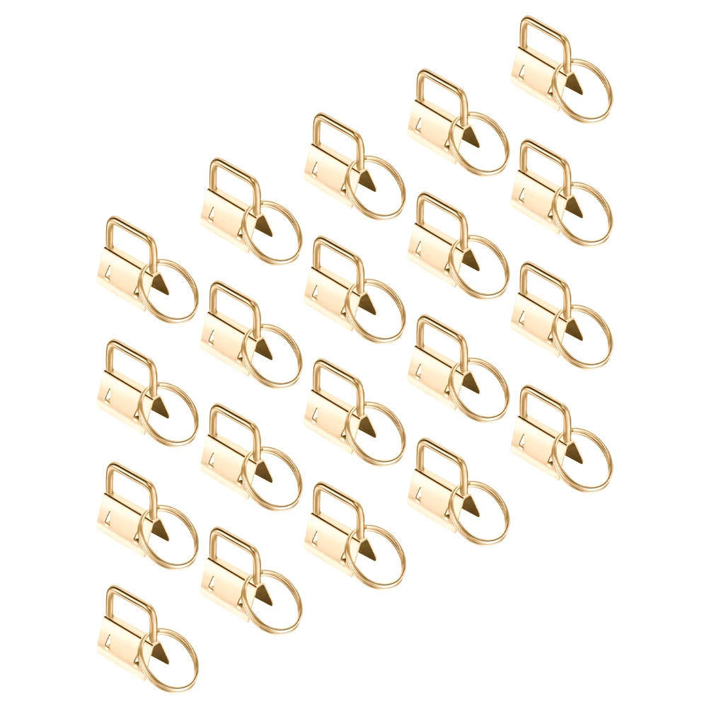 

40pcs Key Ring Hanging Clip Iron Buckles Tote Bag Lanyard Strap Purses Clamps Handbag Fastener Corrosion Rust Prevention