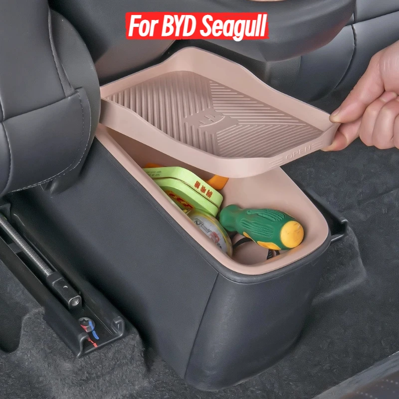 

For BYD Seagull Rear Storage Box Trash Can Car Storage Trash Bin Interior Supplies Decoration Practical Modification Accessories