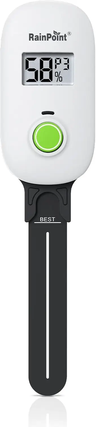 

Smart Digital Wireless Plant Moisture Meter Houseplant Indoor,WiFi Hub Needed,Capacitive Probe,Leave-in Soil Hygrometer