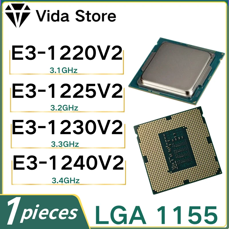 1PCS LGA 1155 E3-1220V2 E3-1225V2 E3-1230V2 E3-1240V2 E3 1220V2 E3 1225V2 E3 1230V2 E3 1240V2