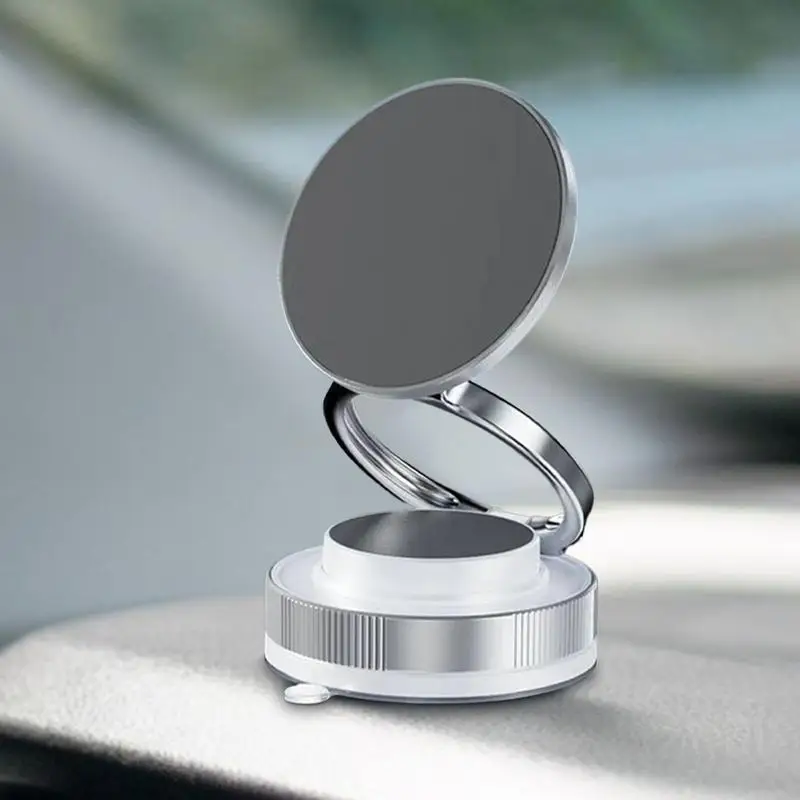 Magnetic Phone Car Mount Foldable Auto Phone Mount Rotating Smartphone Cradle For Vehicles Dashboard Cellphone Stand