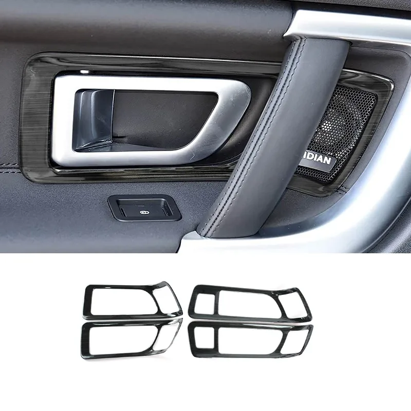 Para Land Rover Discovery Sport 2015-2018, Panel de Manija de Puerta Interior para Auto, Marco Decorativo, Adhesivo de Acero Inoxidable, Accesorios para Auto