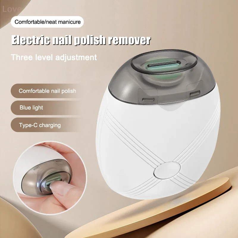 ベビー電動ネイルトリマー USB充電式ネイルトリマー LEDライトと3段階の速度調整機能付き 指爪カッターポリッシャー