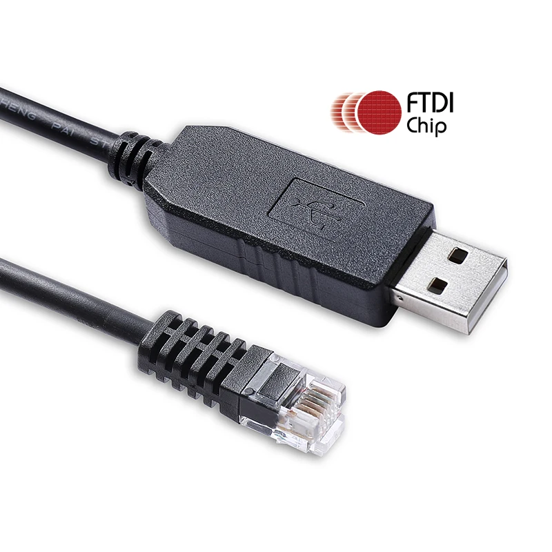 Leadshine Stepper Motor Servo Drive Serial Tuning Cable FTDI FT231XS USB RS232 Serial to RJ11 6P6C Converter Adapter Cable