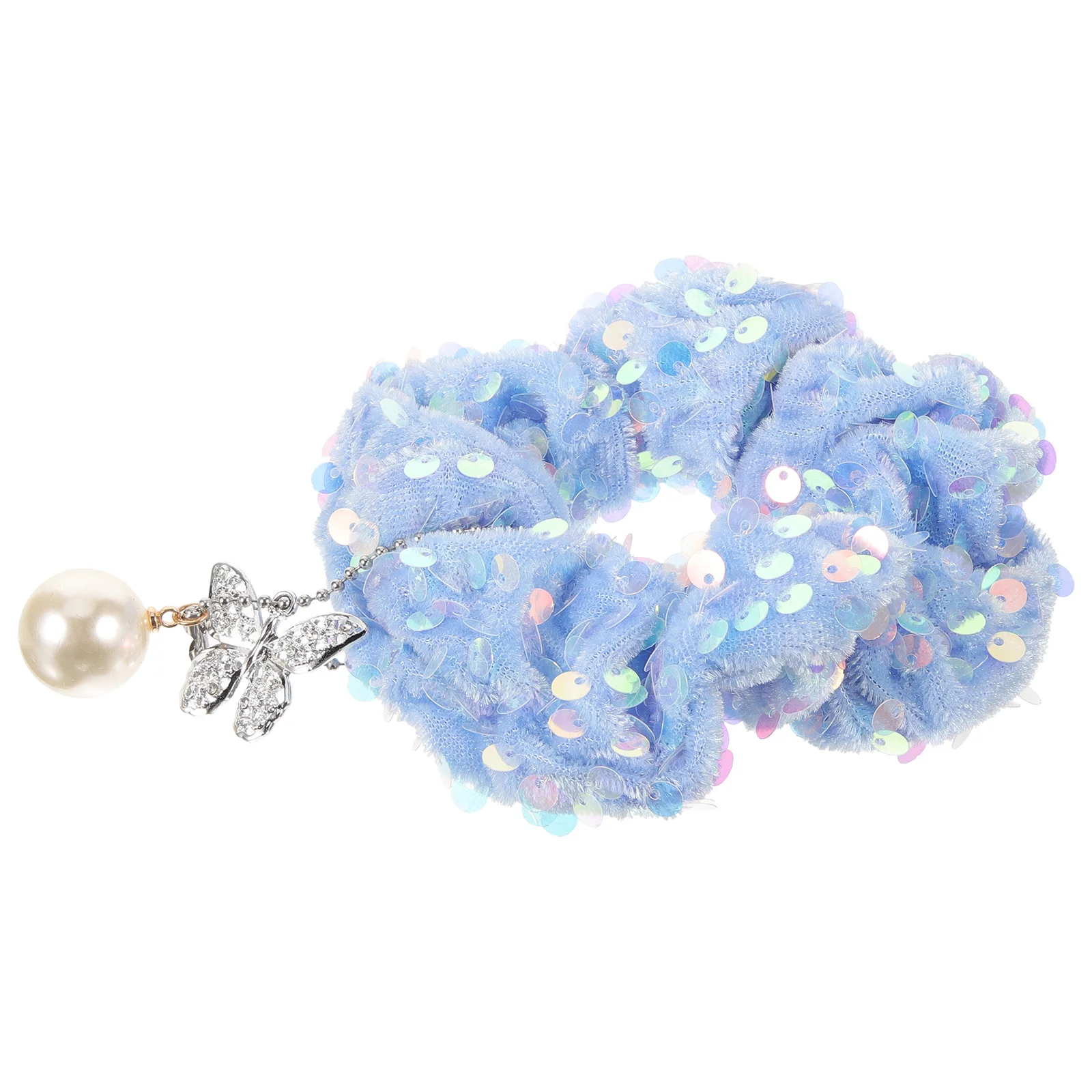 Sequin Hair Scrunchie Stretchy Ponytail Holders For Women Hair Accessories Bulk Elastic Ties For Party Daily Use