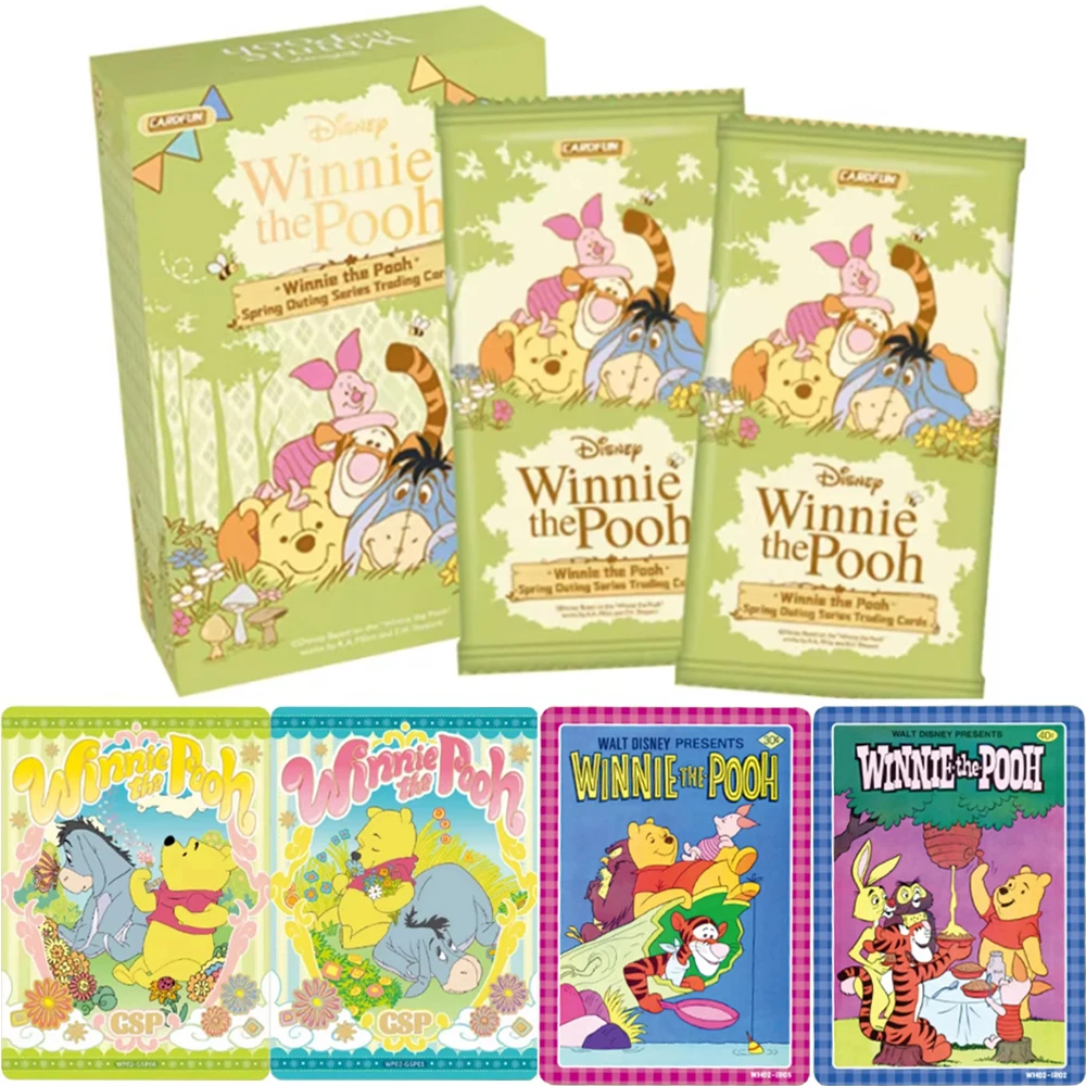 Winnie The Pooh Cards Healing Companion Season Spring Outing Chapter Genuine Authorization Disney Series Collection Card