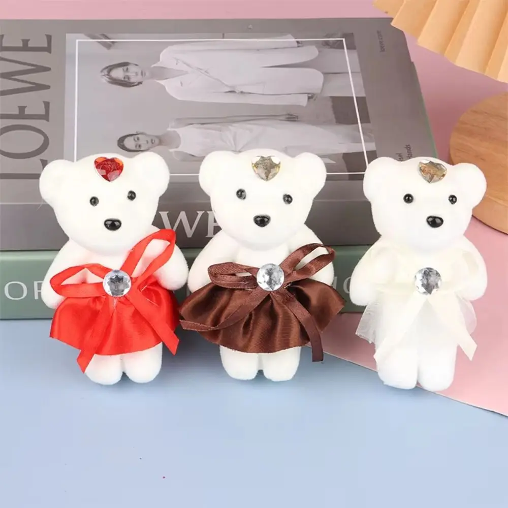 10pcs/set Wedding Gift Foam Bear Bear Foam Animal Mini Bear Flower Bouquet 12cm Cartoon Cartoon Bouquet Valentine's Day
