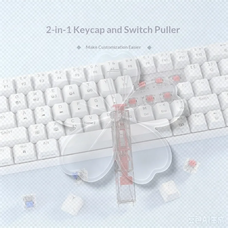 2 In 1 Switches Puller Keycap Puller Switch Puller Hot Swap Shaft Remover Keyboard Cleaner For Mechanical Keyboards DIY Kit