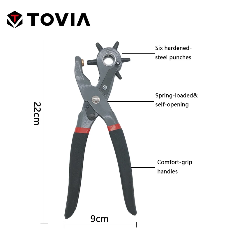 Multi-Function Hole Punch Pliers | For Round Holes & DIY | Ideal for Watchbands, Belts & Home Leathercraft