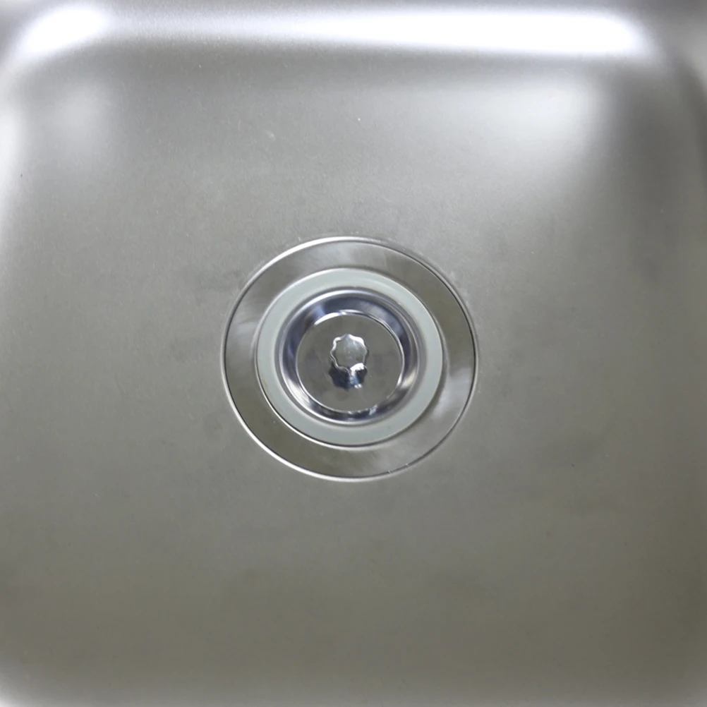 

Stainless Steel Sink Cover Kitchen Bathroom Stopper Metal Plug Sealed Perfectly Drain Material Long Lasting Easy Clean