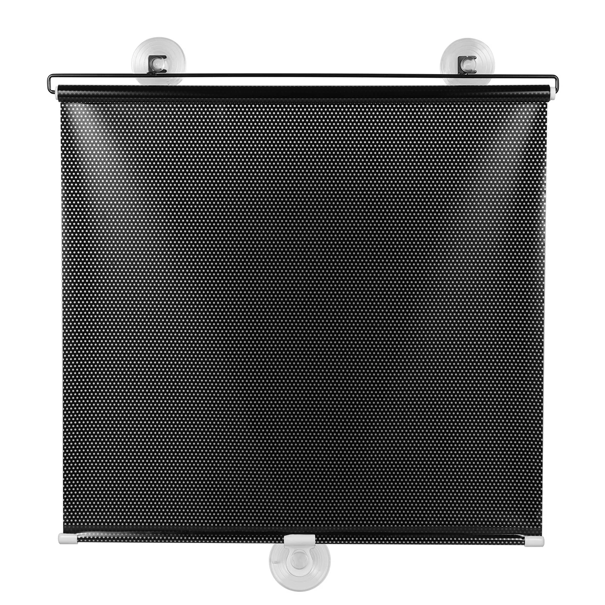 

Blackout Suction Cup Sunshade Curtain Mesh Dot Design for Sliding Door French Window Roof Balcony Punch-Free Easy Install