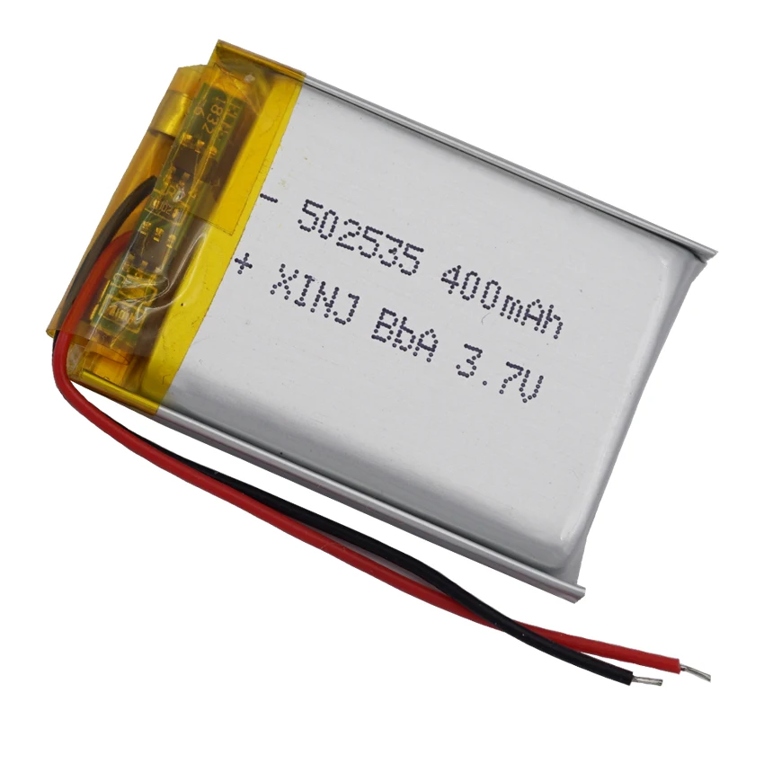 3.7V 400Mah Oplaadbare Li-Po Batterij 502535 Voor Meetinstrument Gps Sat Nav Muziekspeler Rijden Recorder Auto Camera Dvr