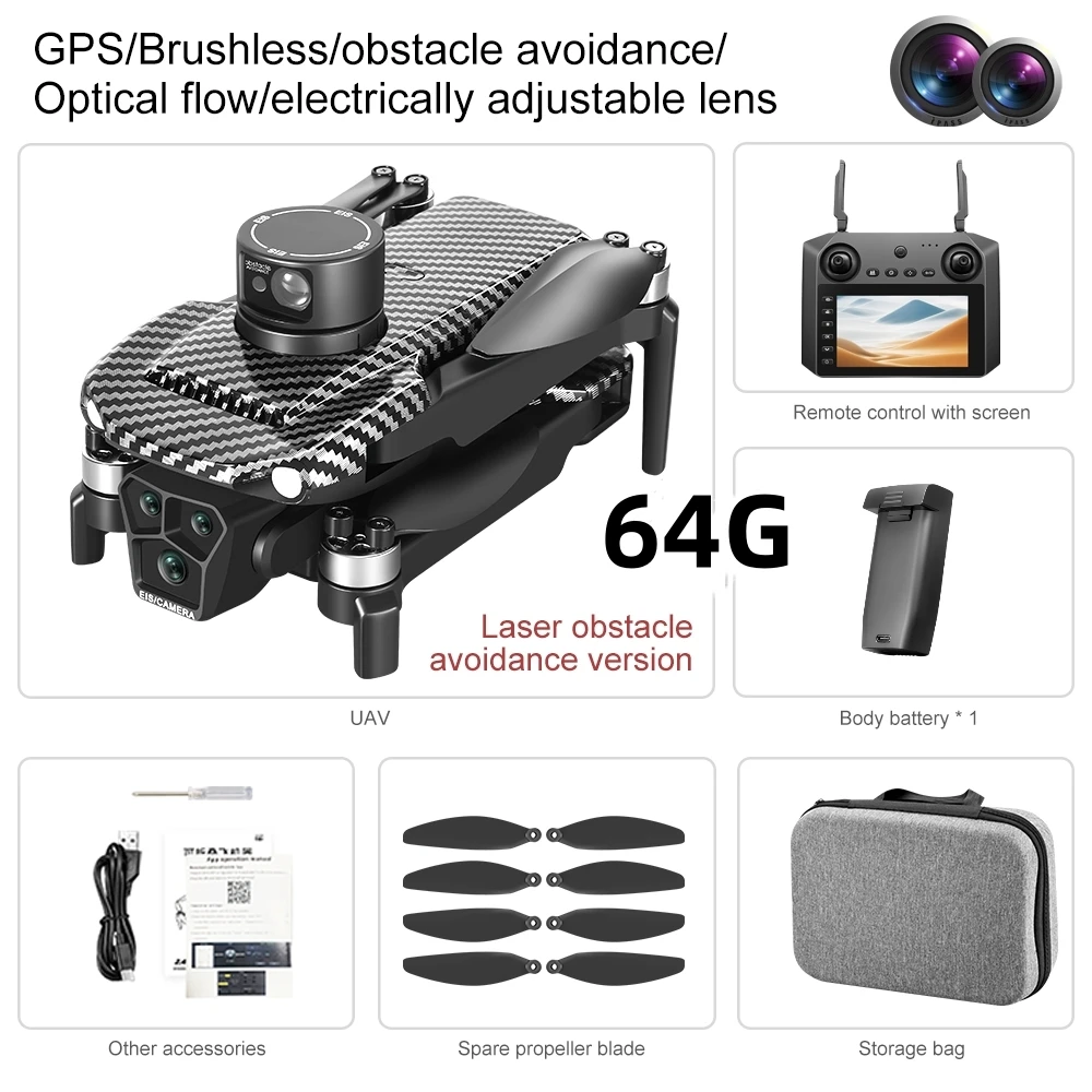 U198 5G Professional Drone With 8K Camera 5G WIFI GPS Return Dron Optical Localization Obstacle Avoidance Quadcopter For XIAOMI